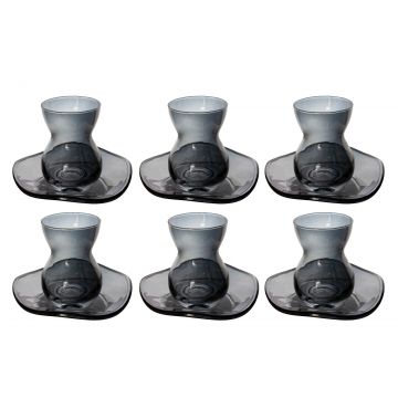 TEE GLÄSER-SET CNR15005 | GRAU 12-TEILIG