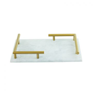 FUGURATO PRÄSENTIERBRETT MARBLE 1301 | WEISS-GOLD