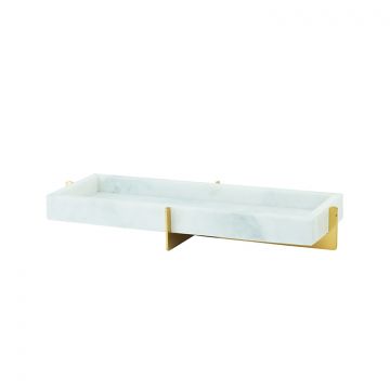 FUGURATO SERVEERSCHAAL MARBLE 2003 | WIT- GOUD