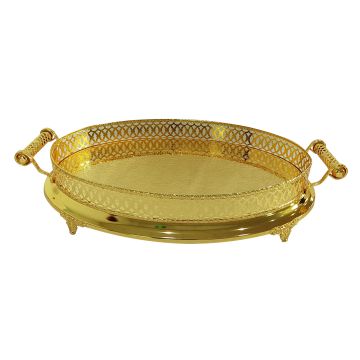 FUGURATO DIENBLAD 803 OVAAL | GOUD 61X38X12 CM