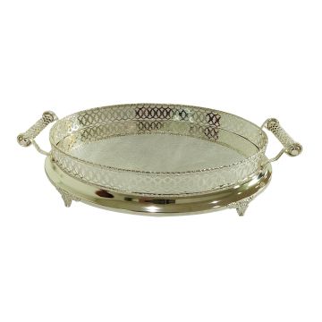 FUGURATO DIENBLAD 804 OVAAL | ZILVER 56X34X12 CM