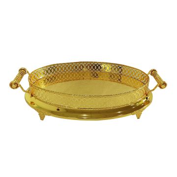 FUGURATO DIENBLAD 804 OVAAL | GOUD 56X34X12 CM