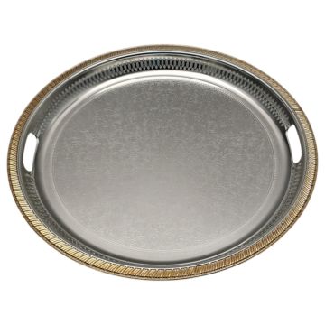 FUGURATO PRÄSENTIERBRETT 151 RUND | SILBER-GOLD Ø45 CM