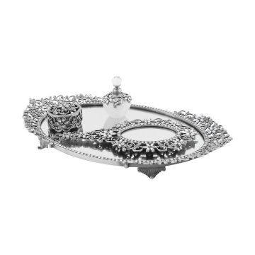 FUGURATO BRUIDSPIEGELSET 18792 4-DELIG SILVER