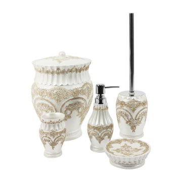 FUGURATO BADSET 5-DELIG WHITE-BROWN