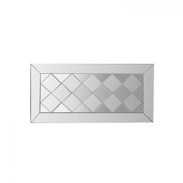 FUGURATO GAZZANO SPIEGEL | 80X120 CM SILBER