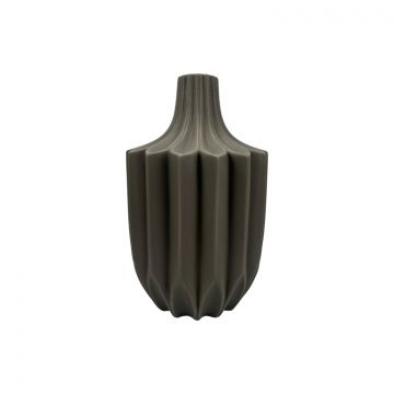 FUGURATO VASE 9284 | Ø24X38,5 CM GREY