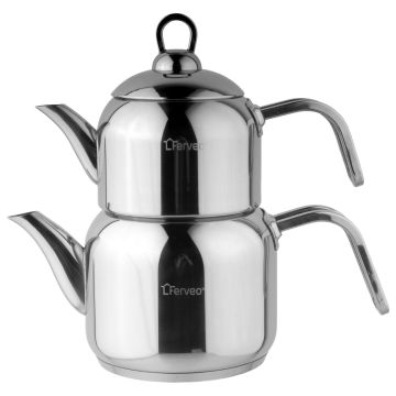 FERVEO SEYMA TEAPOT SET | 0,7/1,5 L SILVER