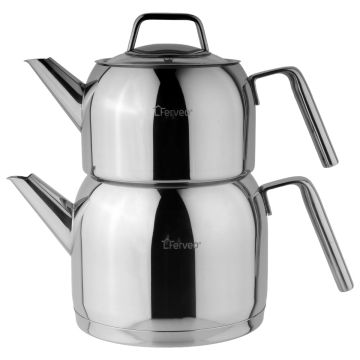FERVEO ALIMA TEAPOT SET | 1,0/2,0 L SILVER