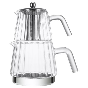 FERVEO VELDA TEAPOT SET | 1,0/2,0 L TRANSPARENT