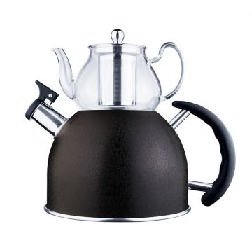 FERVEO GAYA THEEPOTSET 0,8/2,5 L ZWART