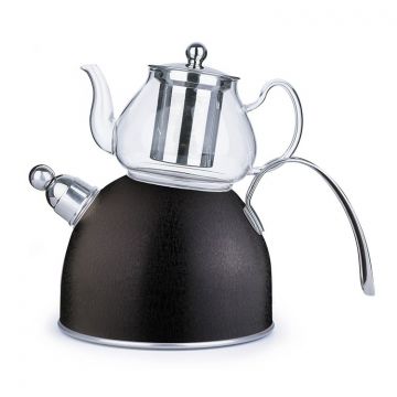 FERVEO DJENA THEEPOTSET 0,8/2,5 L ZWART