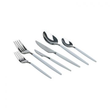 FERVEO SARA CUTLERY SET | 36-PIECE  SILVER / WHITE