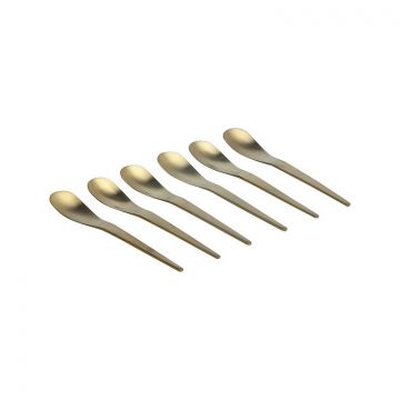 FERVEO TARZ TEASPOON | 6-PIECE MATTE GOLD