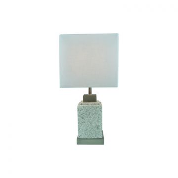 LUMCI CATERINE TISCHLAMPE | SILBER-HELLGRAU 23X23X46 CM