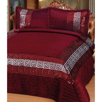 LAVELLA VERSUS BEDSPREI 4-DELIG BURGUNDY