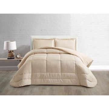 LAVELLA HANDE COMFORTER SET | 260X240 CM BEIGE 3-PIECE