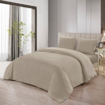 LAVELLA SADE DUVET COVER SET | BEIGE 240X220 CM 4-PIECE