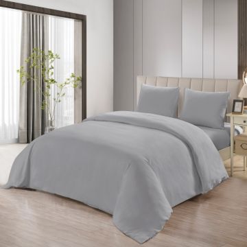 LAVELLA SADE DUVET COVER SET | L.GREY 240X220 CM 4-PIECE