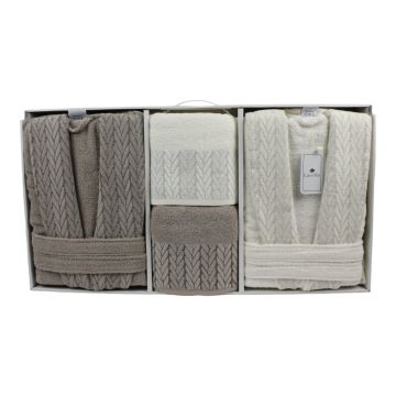 LAVELLA SENA WELLNESS SET | BEIGE-CREME 6-TEILIG
