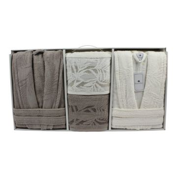 LAVELLA DURU WELLNESS SET | BEIGE-CREME 6-TEILIG