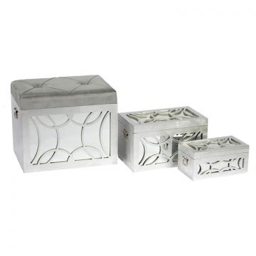 ZITKISTEN SET 3-DELIG | ZILVER
