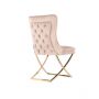 ANDRIA DINING CHAIR GOLD | TAUPE FABRIC MJ11-8
