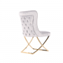 ANDRIA DINING CHAIR GOLD | LIGHT GREY FABRIC MJ11-67