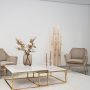 FOGGIA FAUTEUIL GOUD | TAUPE STOF MJ11-8