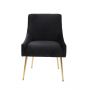 PARMA DINING CHAIR GOLD | BLACK FABRIC MJ11-111