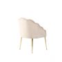 EMILLIA DINNER CHAIR GOLD | TAUPE FABRIC MJ11-8