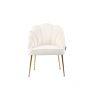 EMILLIA DINNER CHAIR GOLD | BEIGE FABRIC MJ11-1