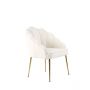 EMILLIA DINNER CHAIR GOLD | BEIGE FABRIC MJ11-1