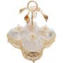 SERVING TRAY CNR2203-4-1 | 29X29 CM 4 COMPARTMENTS GOLD