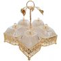 SERVEERSCHAAL CNR2205-5 | 40X40 CM 5-VAKS GOUD