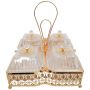 SERVEERSCHAAL CNR2023-4 | 29X29 CM 4-VAKS GOUD