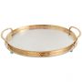 SERVING TRAY CNR131 | 43X29 CM GOLD-SILVER