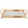 SERVING TRAY CNR133 | 30X14 CM GOLD-SILVER
