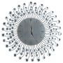 WANDKLOK CNR1047 50 x 50 CM ZILVER