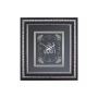 PAINTING WITH CLOCK DQ117A-S1 50 X 54.5 CM BLACK/SILVER