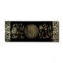 WANDBILD KADIFE ALLAH-MUHAMMED | SCHWARZ-GOLD