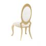 GENOVA DINING CHAIR GOLD | BEIGE FABRIC A41-1