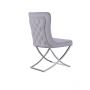 ANDRIA DINING CHAIR | SILVER FABRIC A41-4