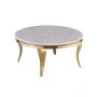 MILANO COFFEE TABLE GOLD | Ø100X42 CM MARBLE 928