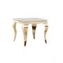 MILANO SIDE TABLE GOLD | 60X60X55 CM MARBLE 928