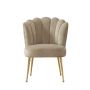 LUCCA DINING CHAIR GOLD | TAUPE FABRIC MJ11-8