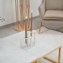 GENUA COFFEE TABLE GOLD | 90X90X42 CM MARBLE 928 2-PIECE