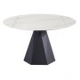 BARLETTA DINNER TABLE MAT BLACK | Ø86/130X76 CM CERAM. SW001