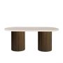 PATERNO EETTAFEL BRUIN | 200X100X75 CM TRAVERTINE