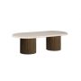 PATERNO COFFEE TABLE BROWN | 130X70X45 CM TRAVERTINE